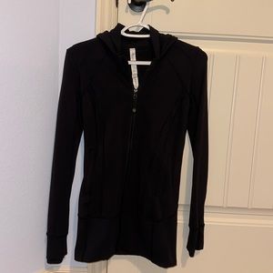 Lululemon Hooded Zip Up Black Jacket